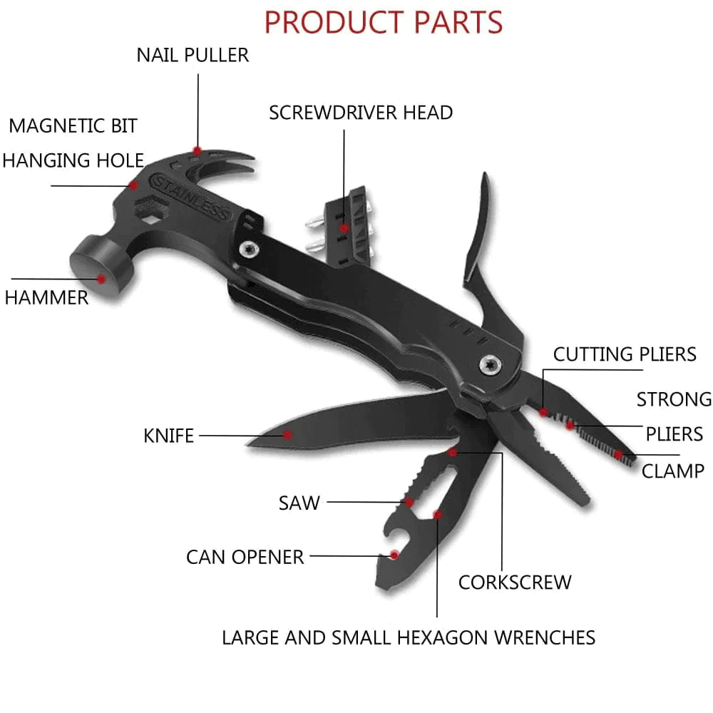 ToolMax™ | 14-in-1 Survival Multi-Tool Mallet【Last Day Discount】