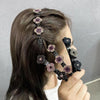 Hair clip with crystal flower (4+4 FREE)