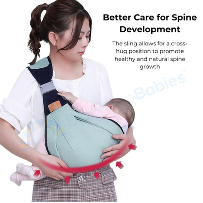 Baby carrier with snap closure