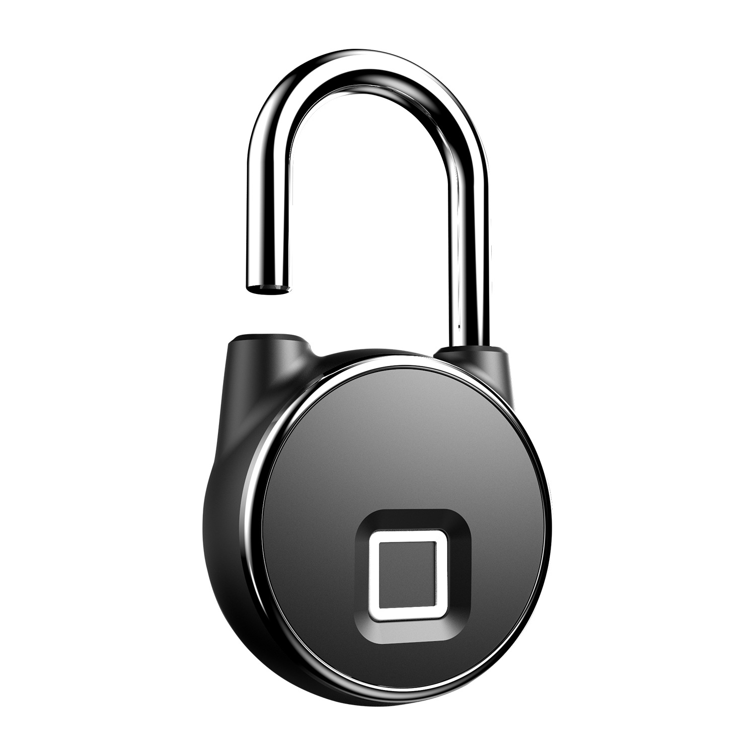 Black Anti-Theft Smart Fingerprint Padlock 