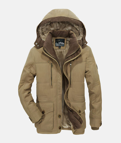 Feeded hooded jacket