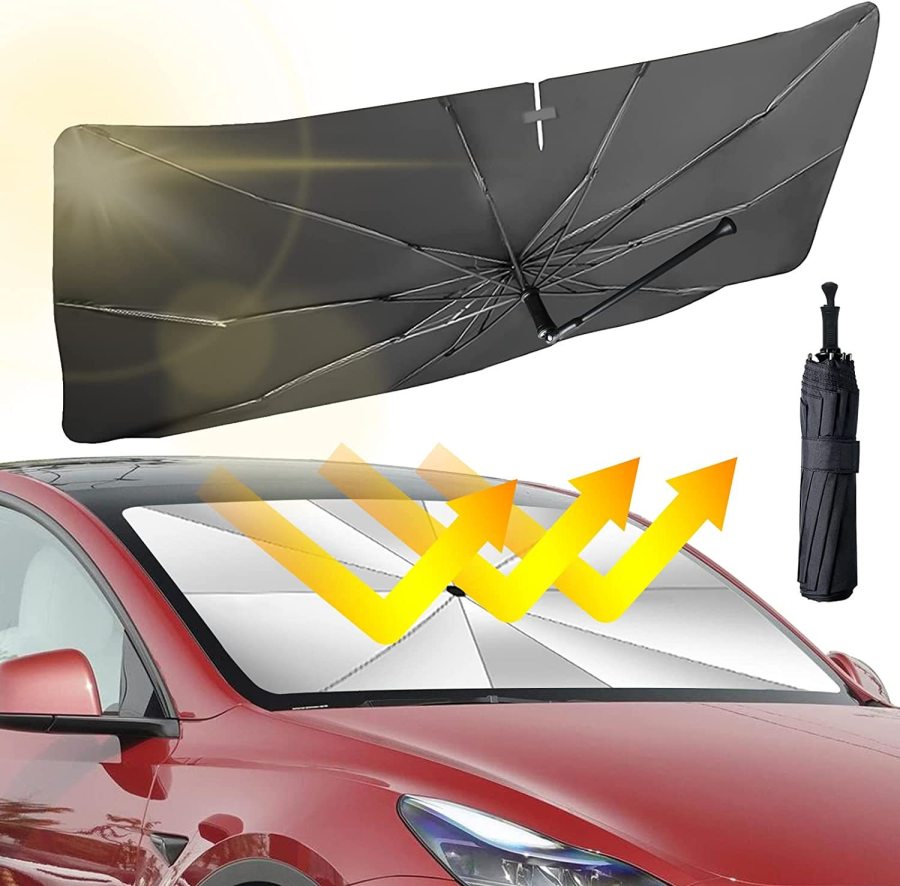 Foldable car sun cover