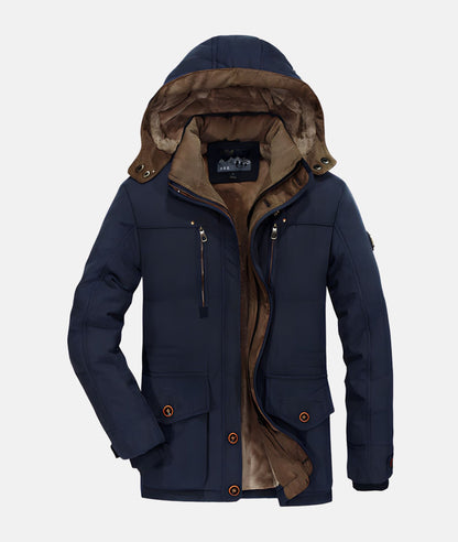 Feeded hooded jacket