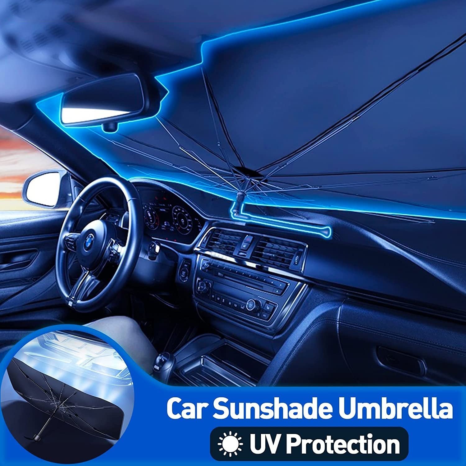 (50% off) Sun Blocker™ - Foldable Car Sunshade [Last Day Discount]