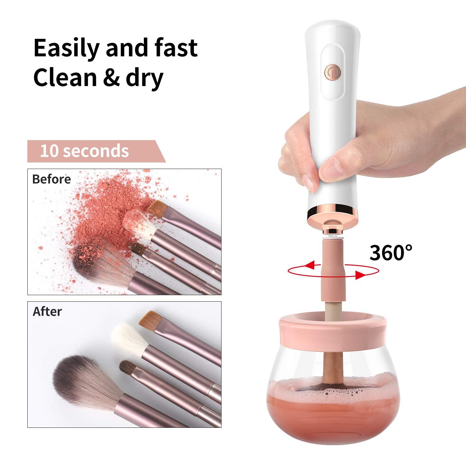 (50% off) CleanBrush™ - Electric Makeup Brush Cleaner [Last Day Discount]