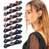 Hair clip with crystal flower (4+4 FREE)