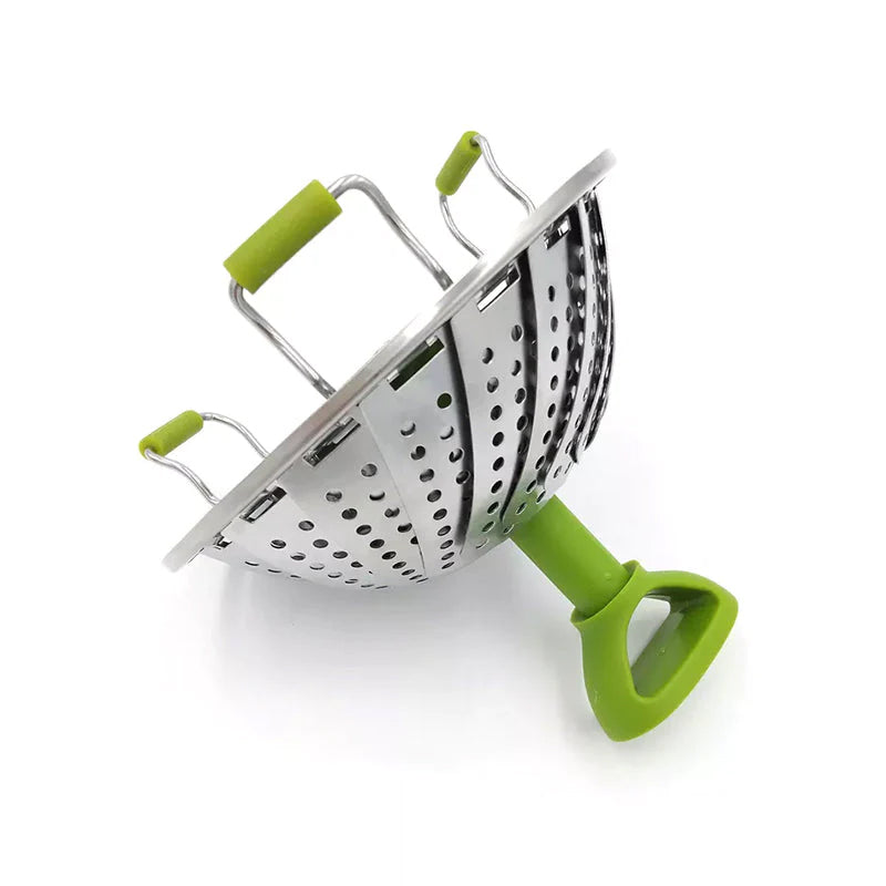 (1+1 Free)Kuchmi™ - Flower-shaped folding steel steamer - Prepare your meal without losing the nutrients! [Discount Sista Dagen]