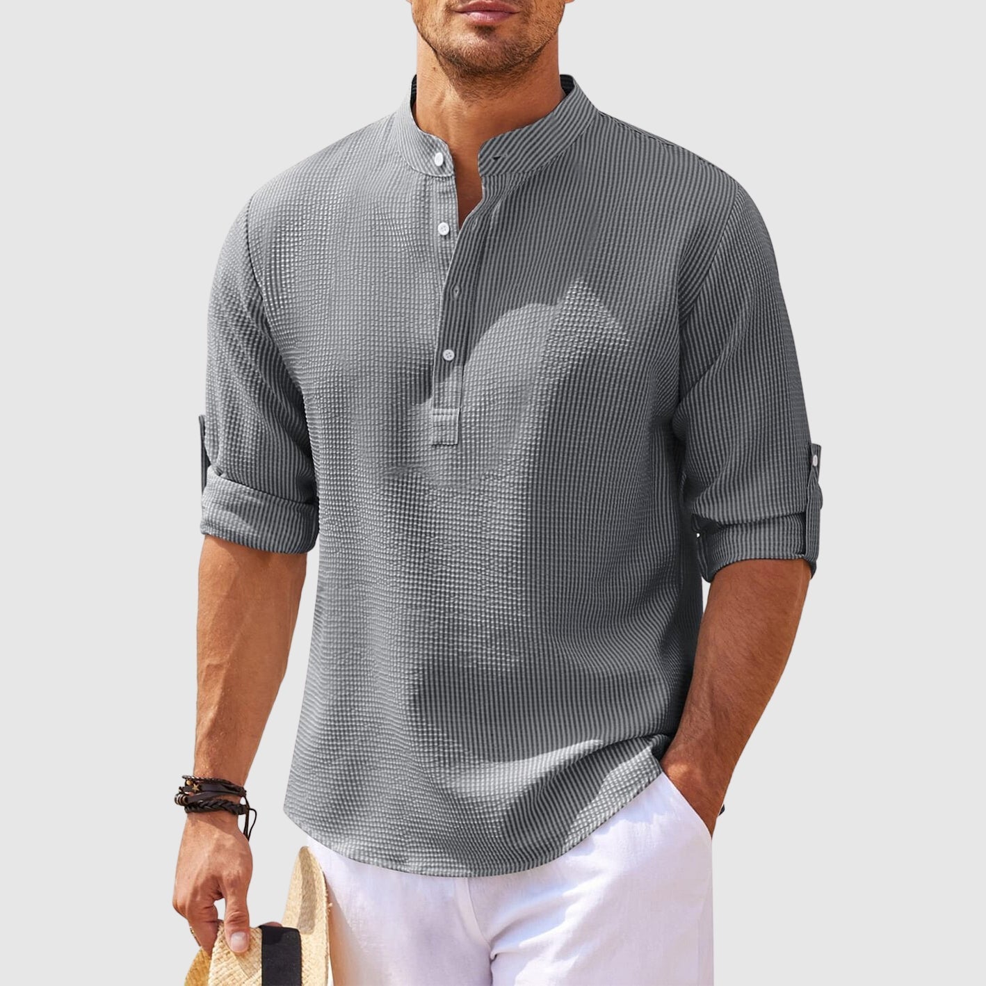 Henley linen shirt