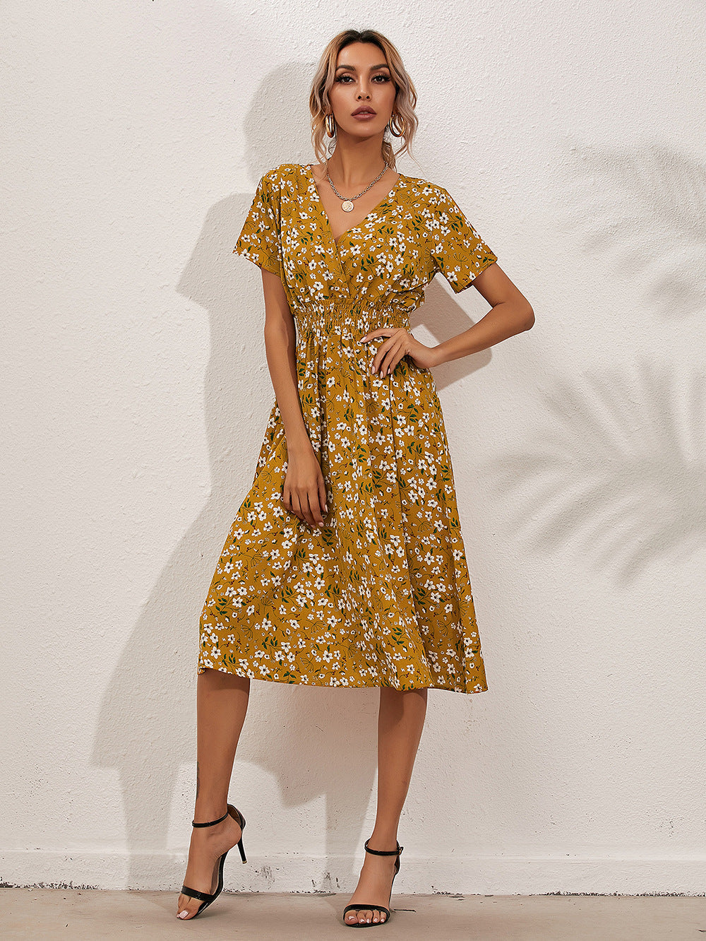 (50% off) FloralThreads™ - Elegant Floral Summer Dress [Last Day Discount]