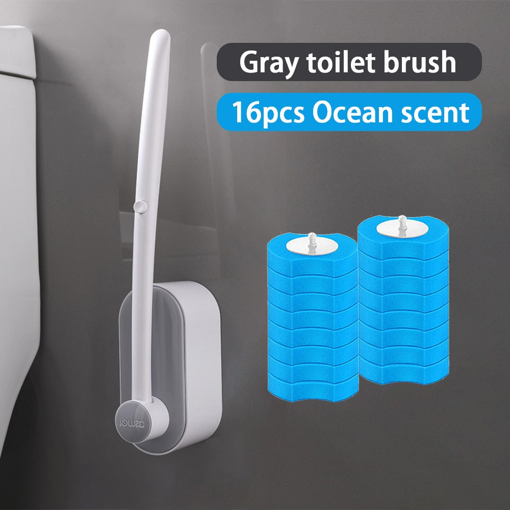 Toilet brush that can be made away