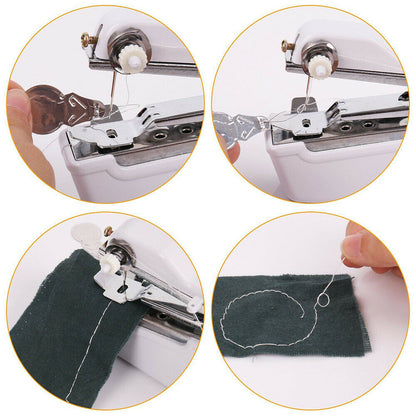 Portable mini sewing machine set