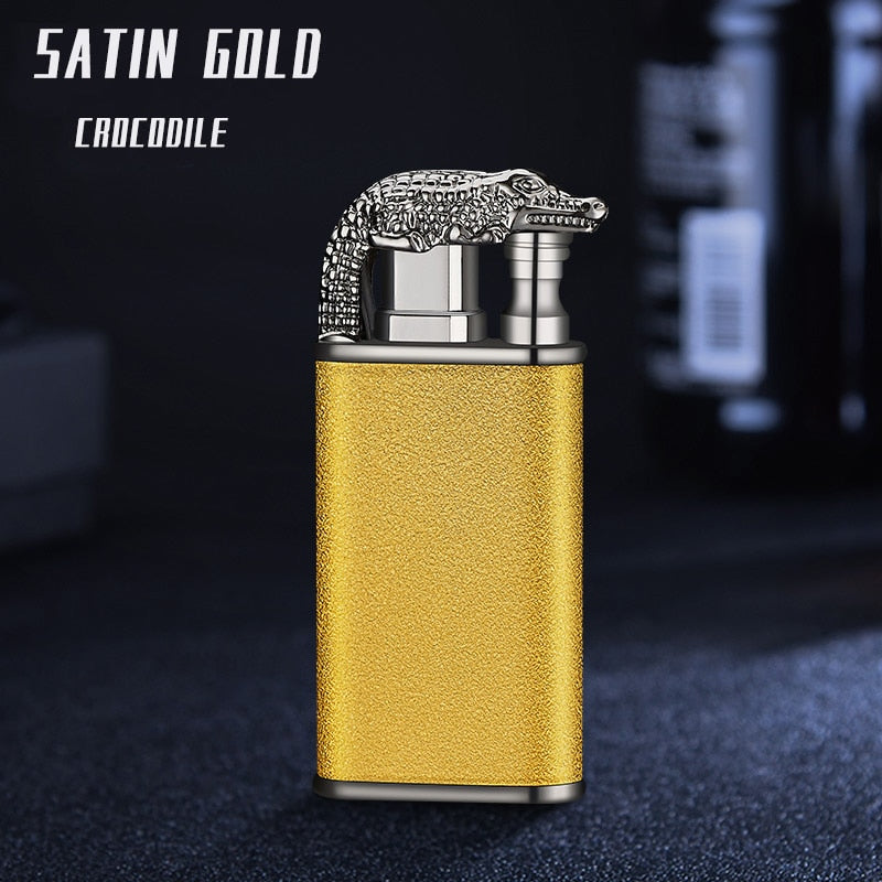 Flame Metal Lighter Crocodile