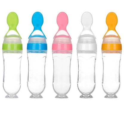 Baby spoon bottle dispenser