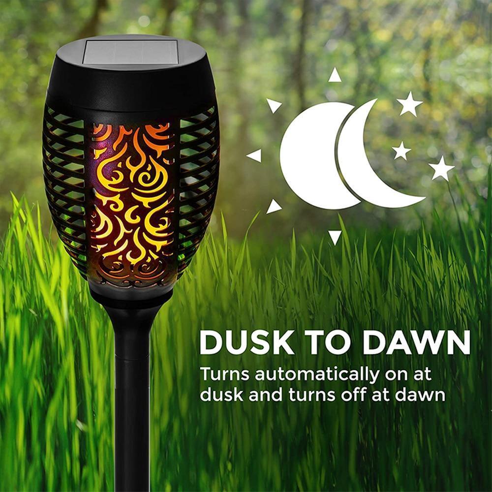 【76% OFF】Solar Powered Torch Lights