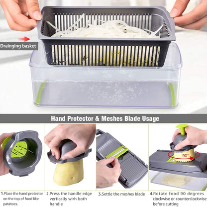 Multifunctional vegetable cutter