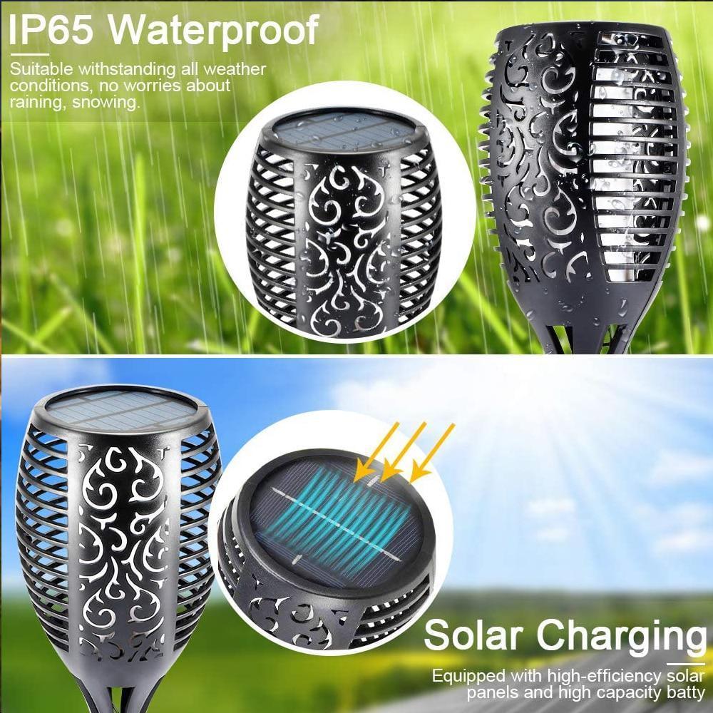 【76% OFF】Solar Powered Torch Lights