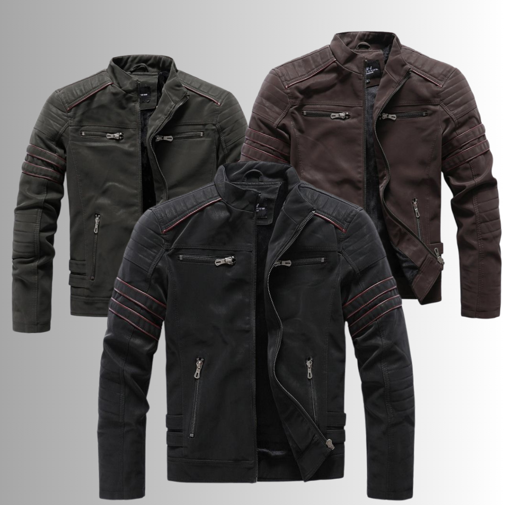 (50% off) Adam™ - Warm Leather Bomber Jacket [Last Day Discount]