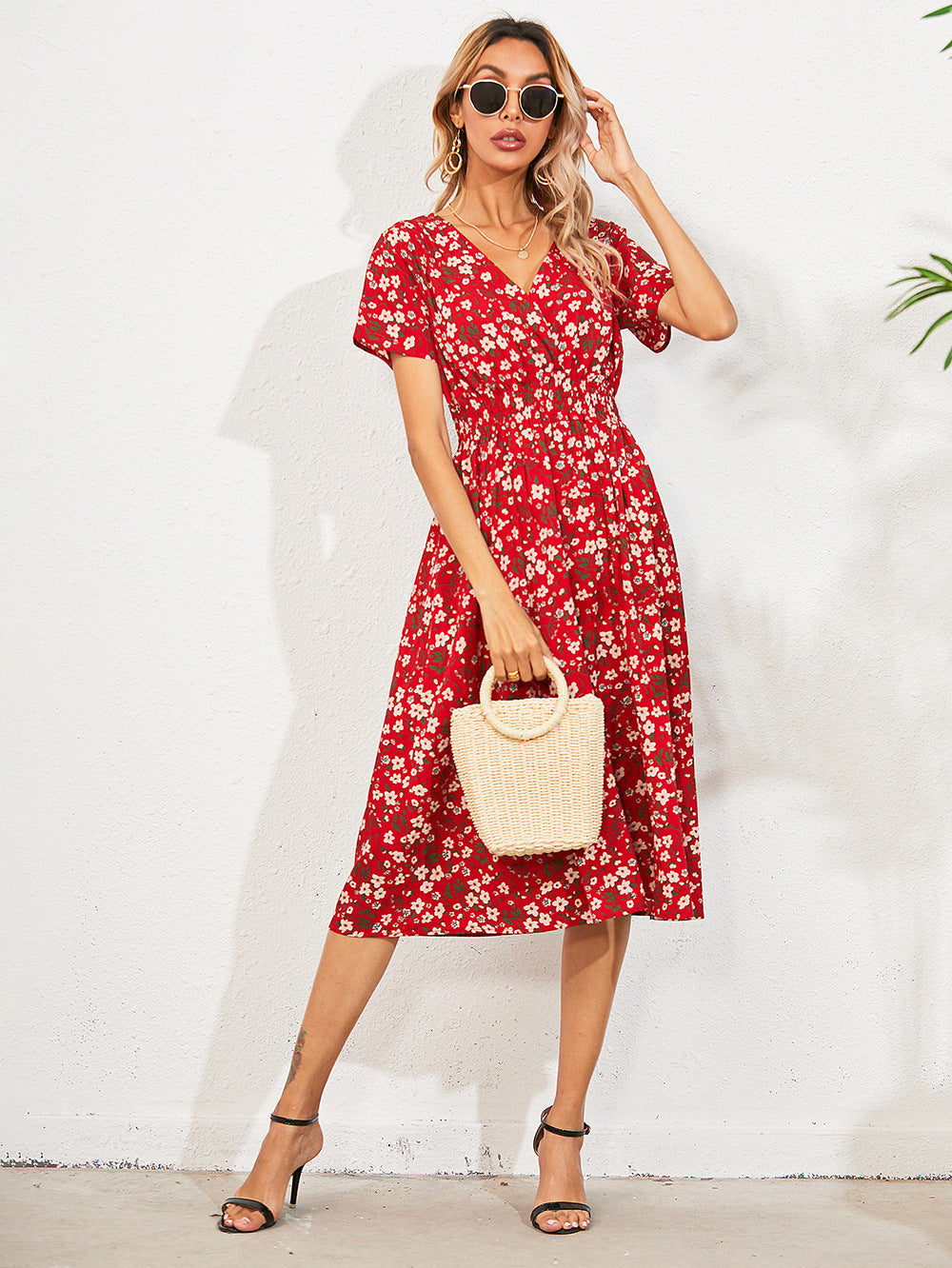 (50% off) FloralThreads™ - Elegant Floral Summer Dress [Last Day Discount]