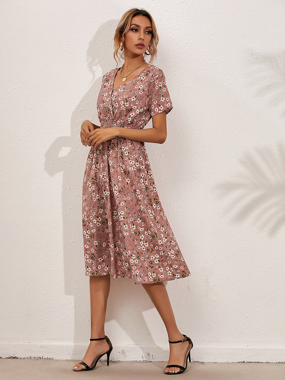 (50% off) FloralThreads™ - Elegant Floral Summer Dress [Last Day Discount]