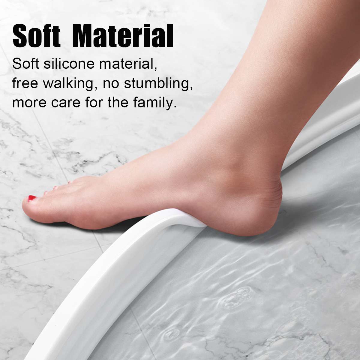 Silicone shower barrier