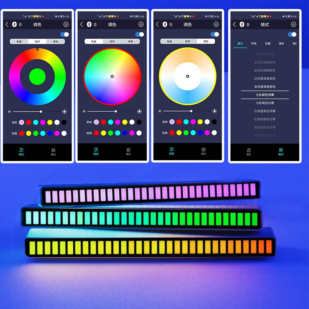 Two LED Music Rhythm Bars