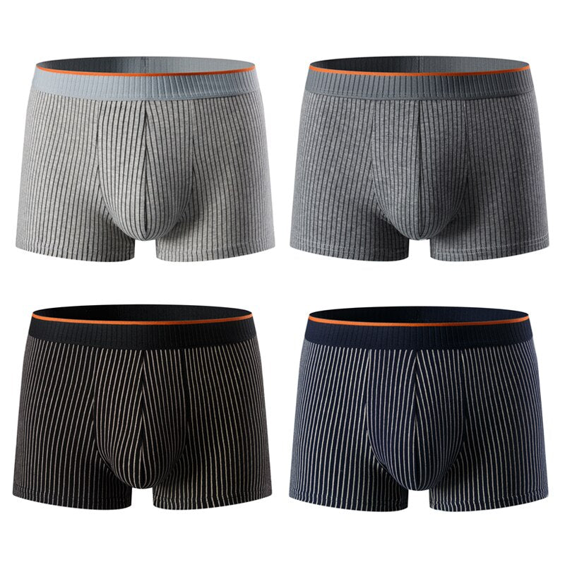 (50% off) Henar™ - Boxer Silky Soft Cotton Underwear 4-Pack [Last Day Discount]