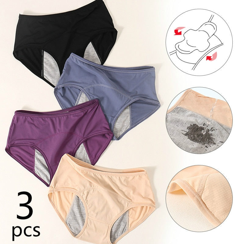 LeakProof™ - High Waist Leakproof Panties (3 Pack) [Last Day Discount] 