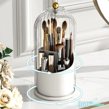 360 ° rotatable makeup organizer