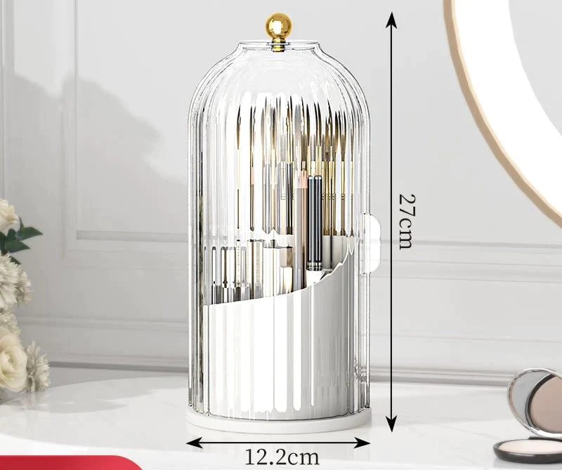 360 ° rotatable makeup organizer