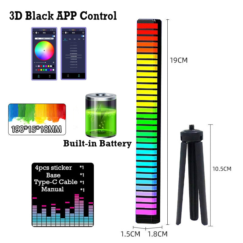 Two LED Music Rhythm Bars