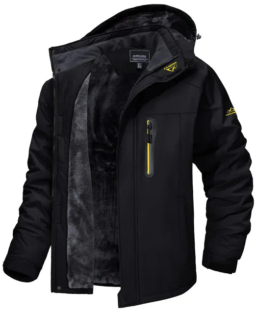 Men's winter jacket with hood