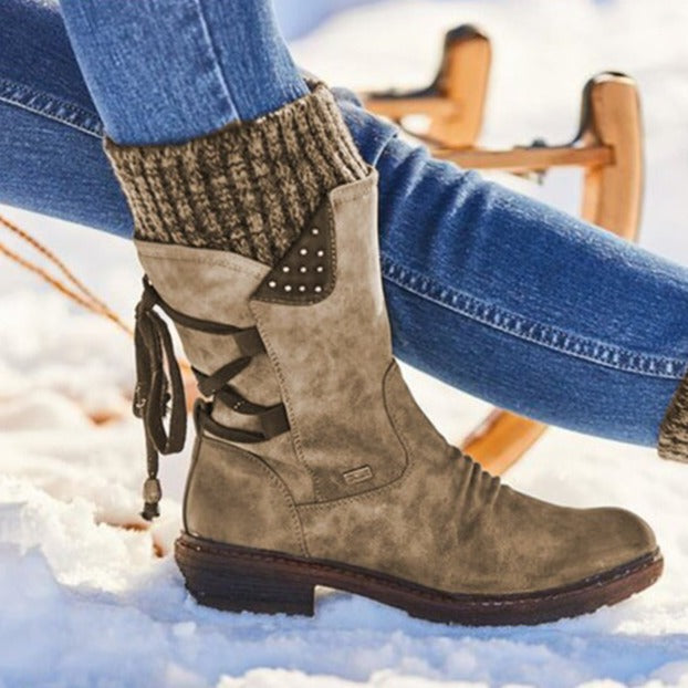 (50% off) Warmi™ - Women's Mid-Calf Zipper Boots [Last Day Discount]