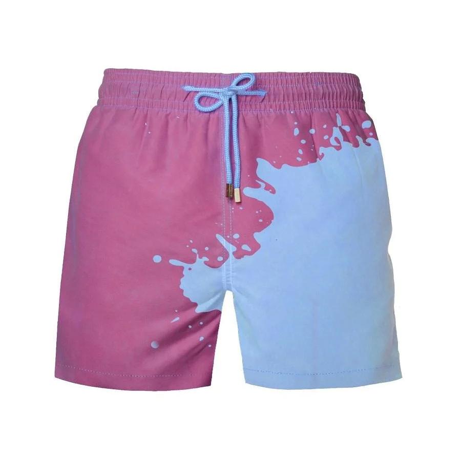 Color -changing swimming trunks