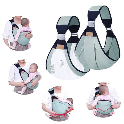 Baby carrier with snap closure