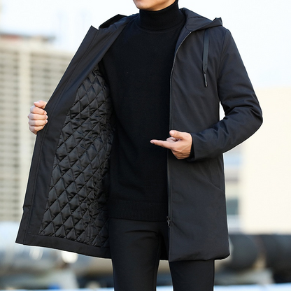 Feeded men's coat