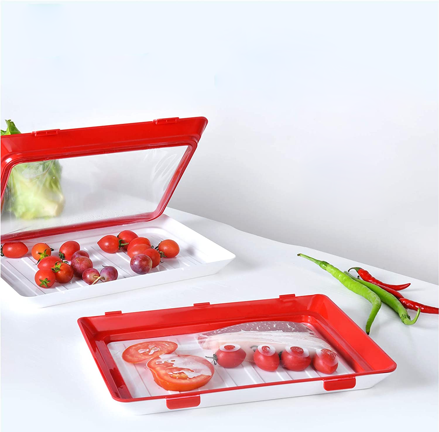 (2+2 Free) Fresh™ - Stackable Food Preservation Tray [Last Day Discount]