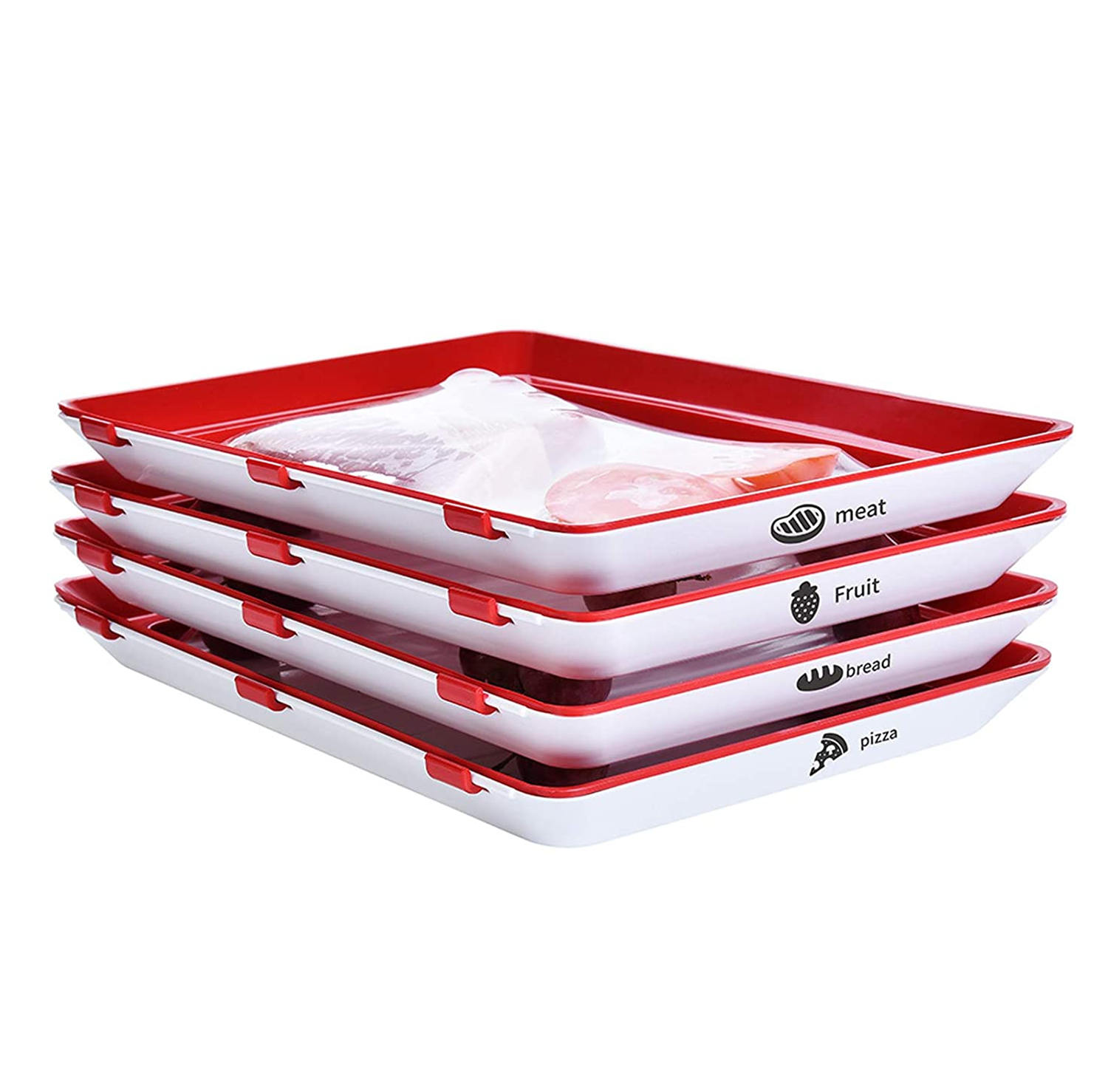 (2+2 Free) Fresh™ - Stackable Food Preservation Tray [Last Day Discount]