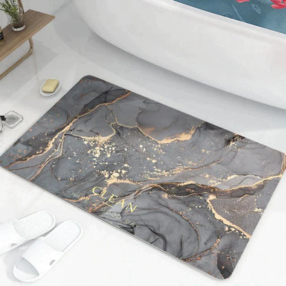 Geometric marble bathroom predeters