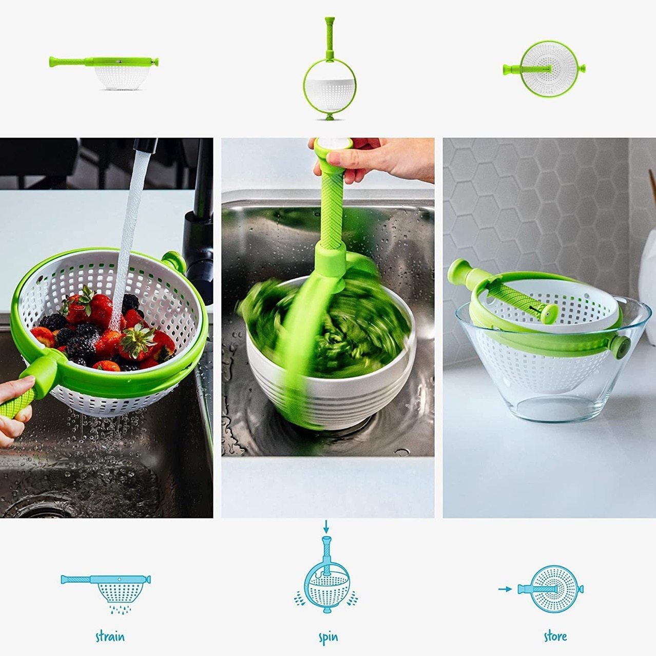 EasySalad™ - Vegetable Spinner and Dryer 【Last Day Discount】