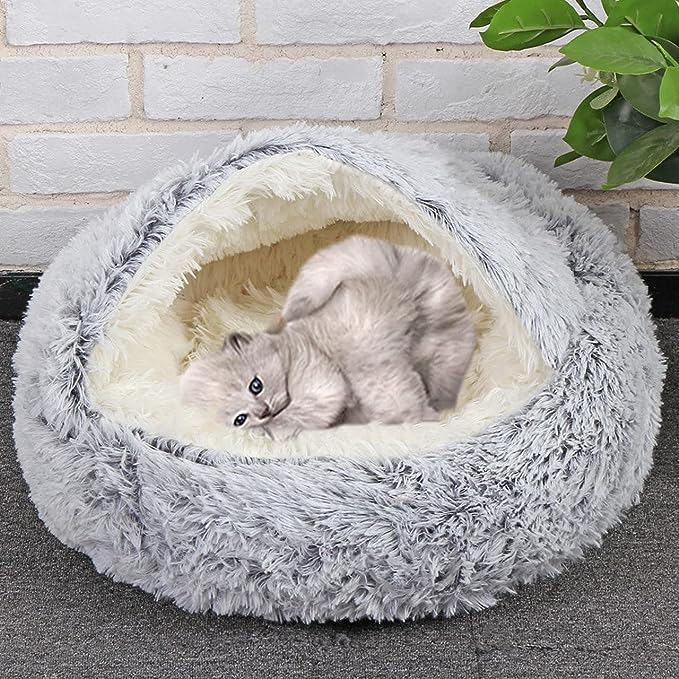 Fluffy cat bed