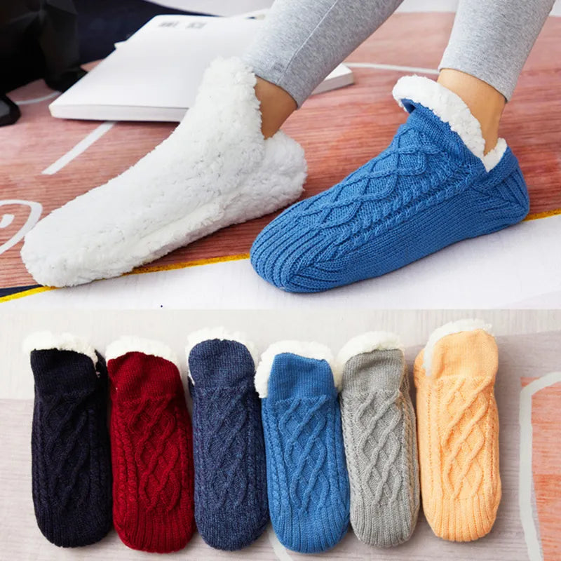 Knitted cotton socks