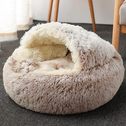 Fluffy cat bed