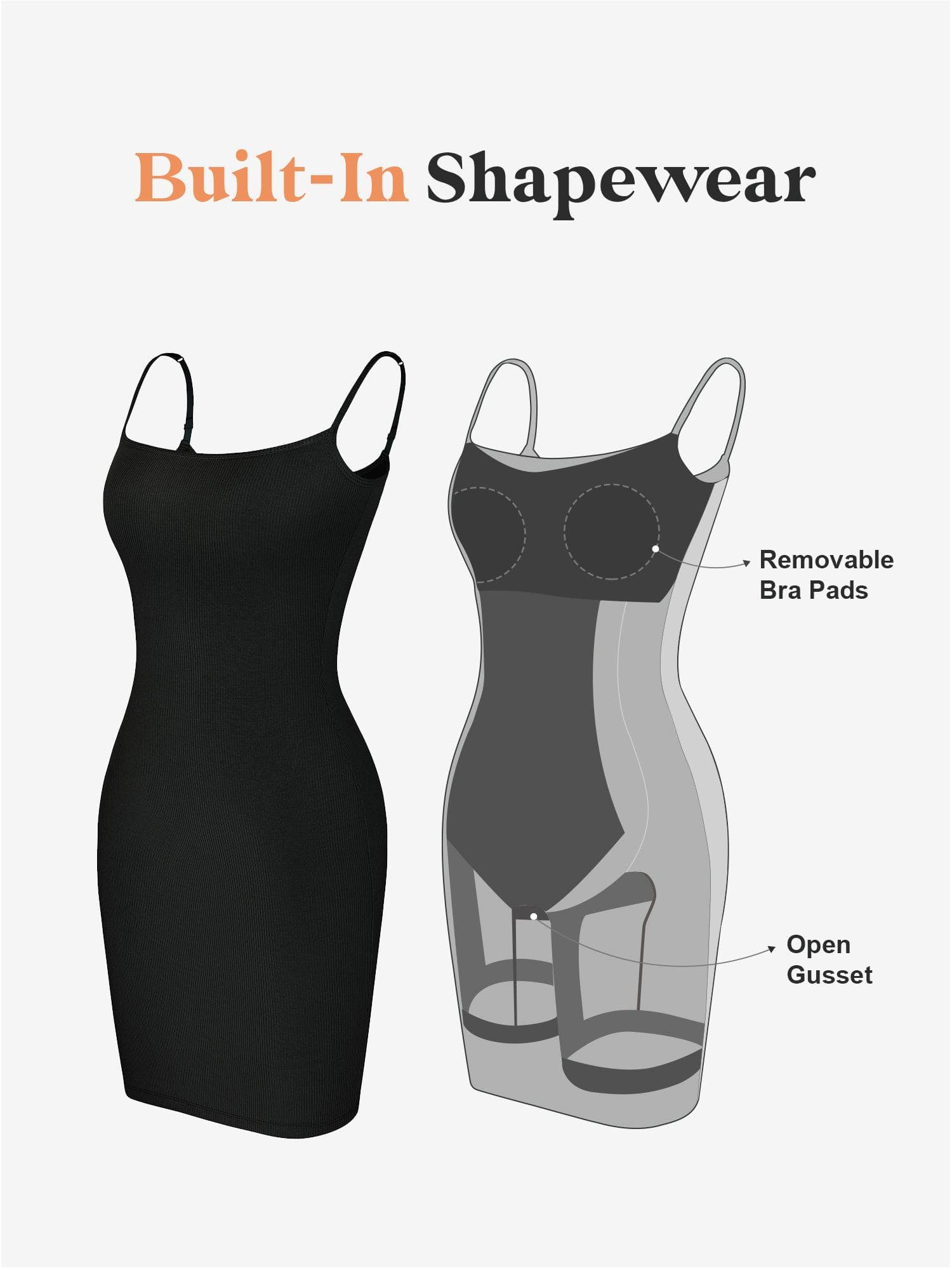 (50% off) Eve™ - Built-in Shapewear Modal Soft Lounge Dresses [Last Day Discount] 