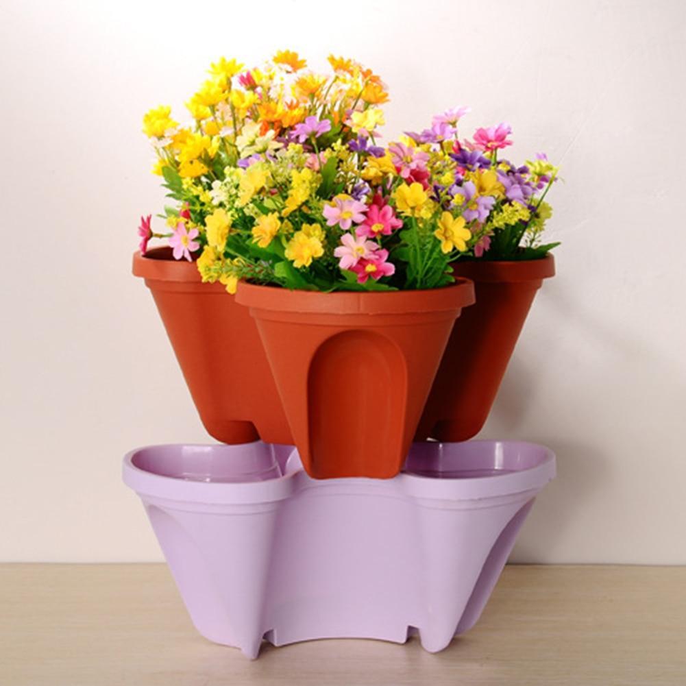 Flower Tower™ Vertical Stacking Plant Pots【Last day discount】