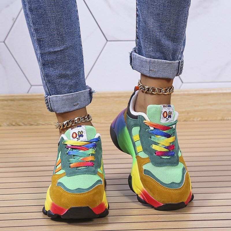 Rainbow women's sneakers