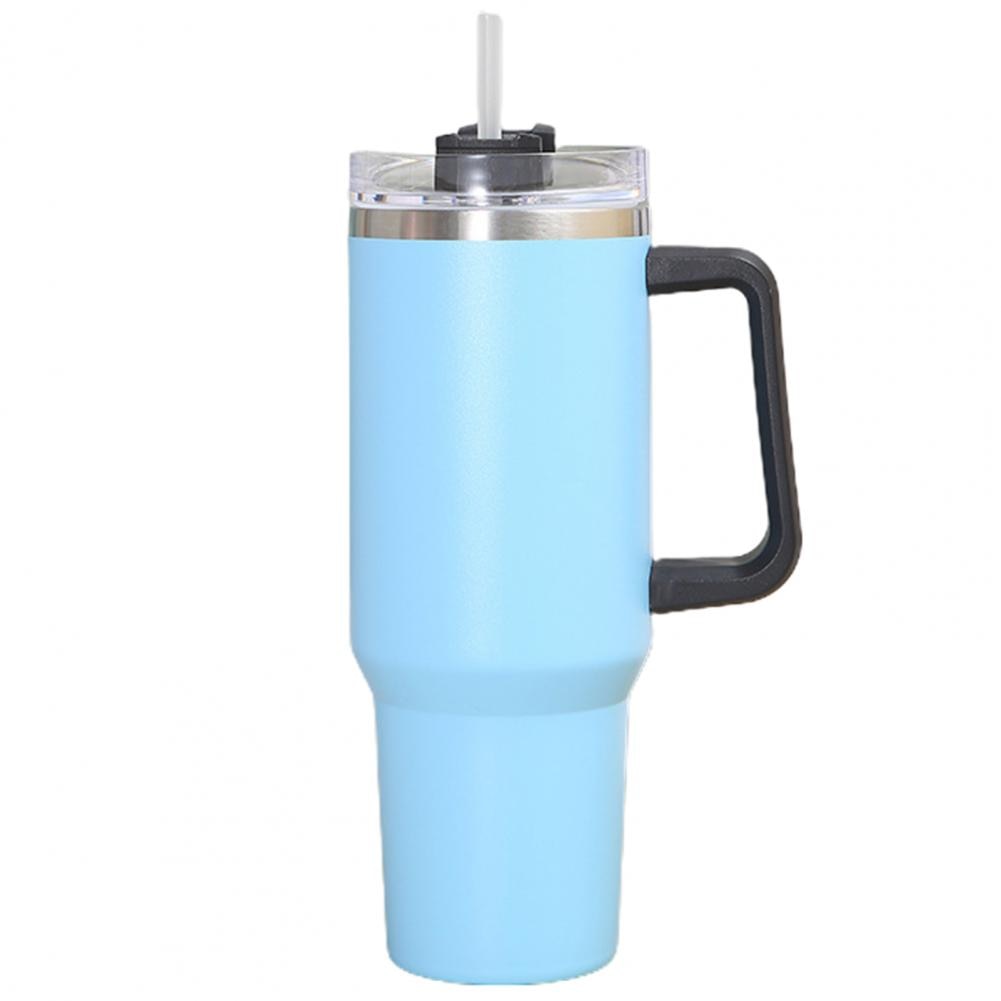 ThermoBottle™ - Straw water bottle with portable handle