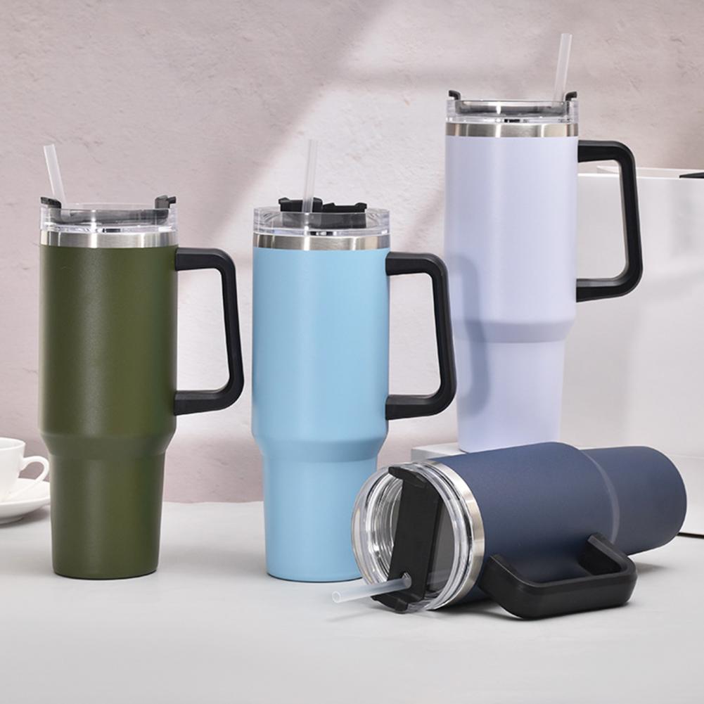 ThermoBottle™ - Straw water bottle with portable handle